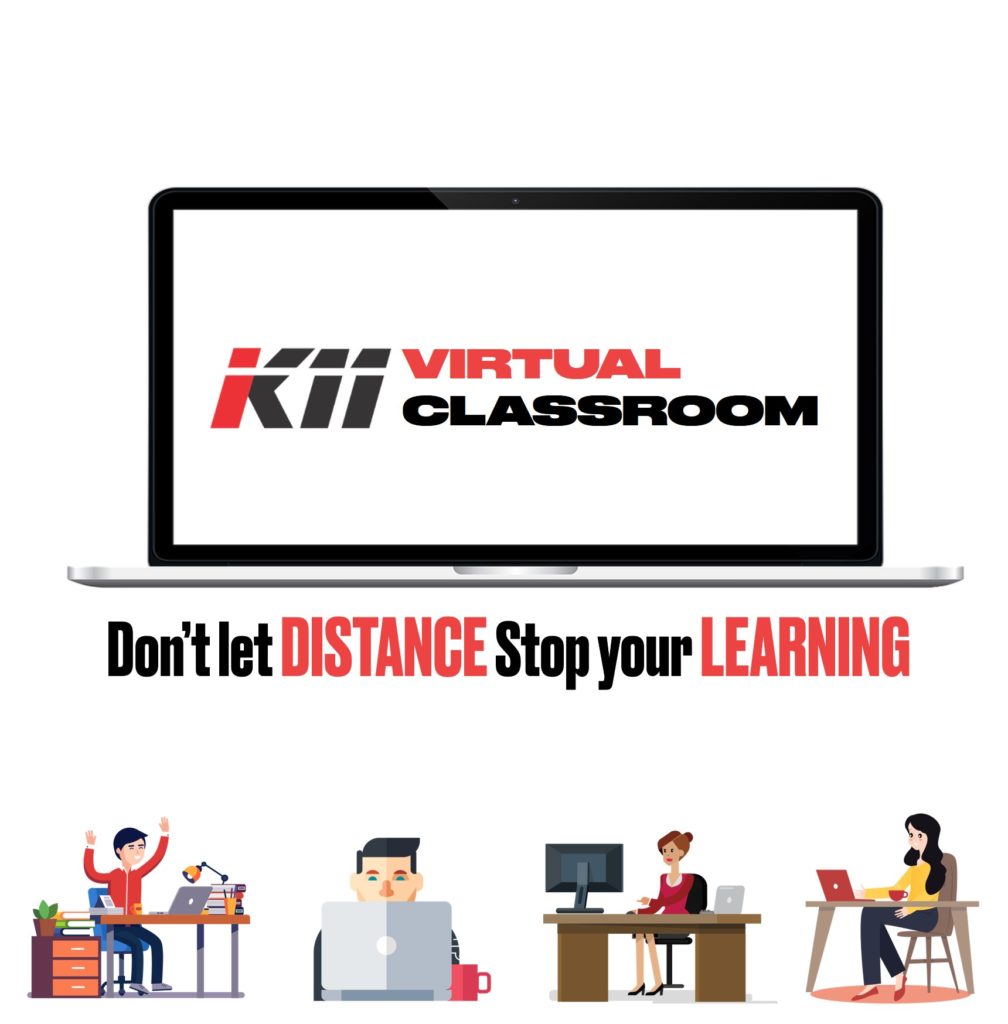 Different than online certification for fitness trainers: A picture displaying the creative for K11's virtual classroom